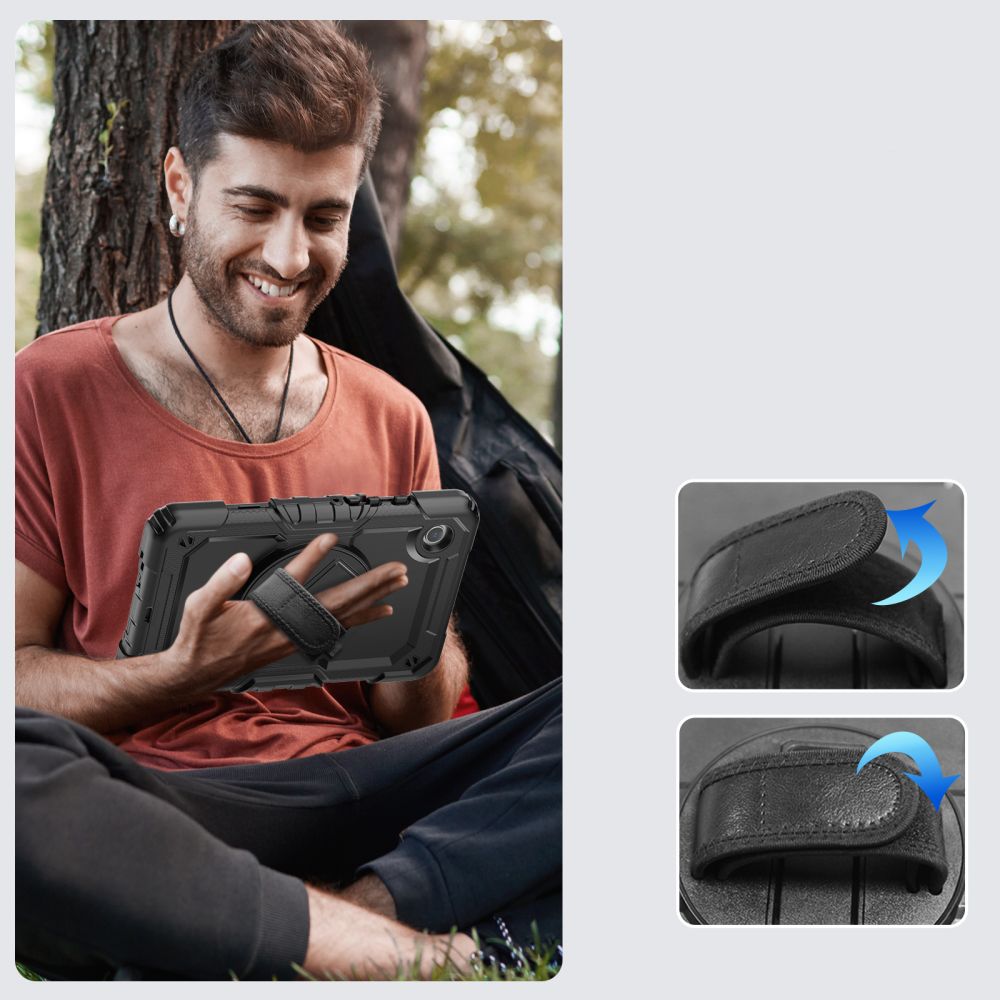 Futrola za Samsung Galaxy Tab A11 / Tab A9, Tech-Protect, Solid360, Crna