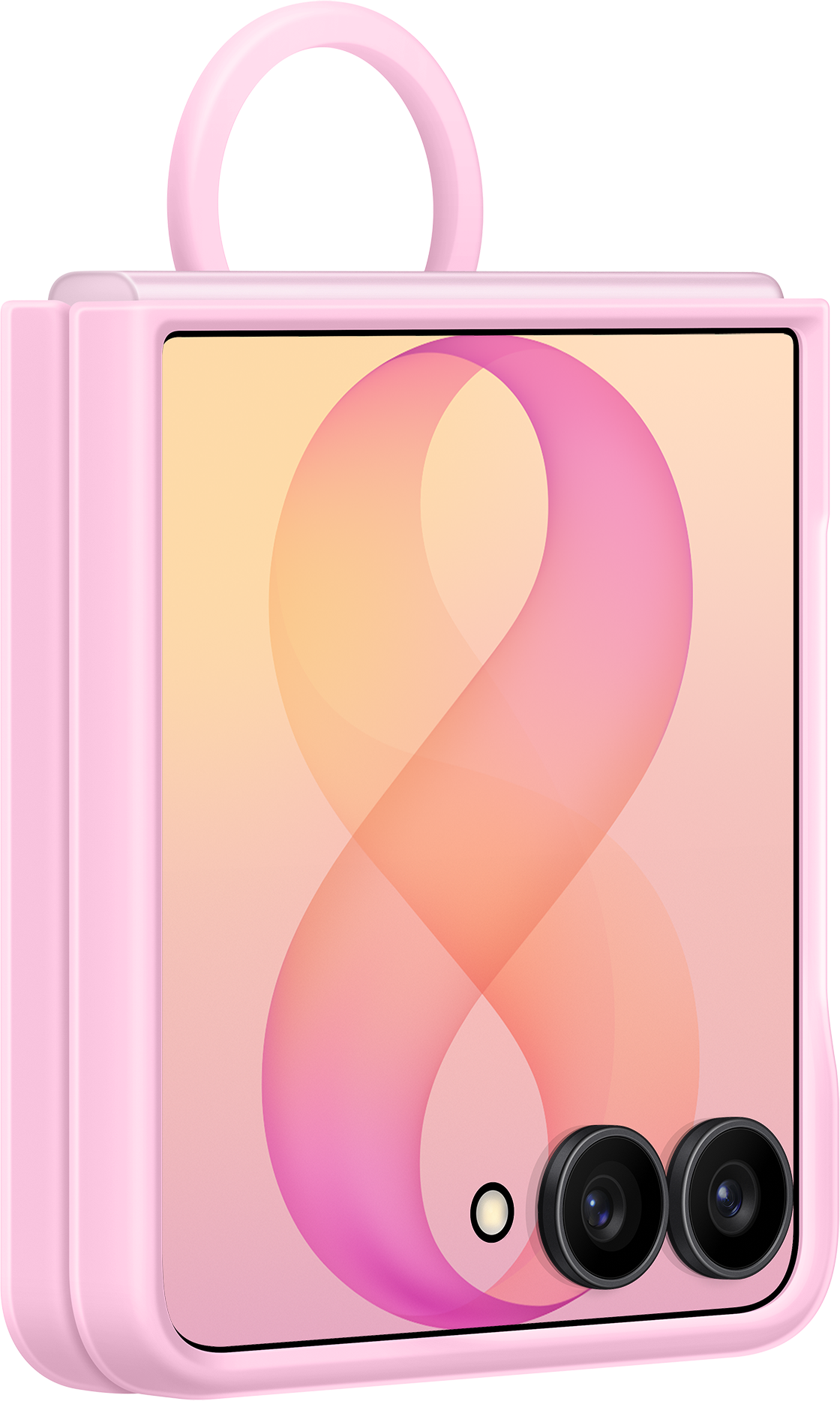 Maska za Samsung Galaxy Z Flip8 F776, Silikonski Prsten Magnet, Roza EF-EF776CVEGWW