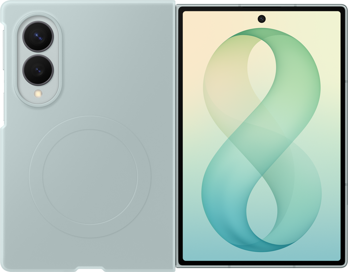Maska za Samsung Galaxy Z Fold8 F971, Silicone Magnet Case, Zelena EF-EF971CGEGWW