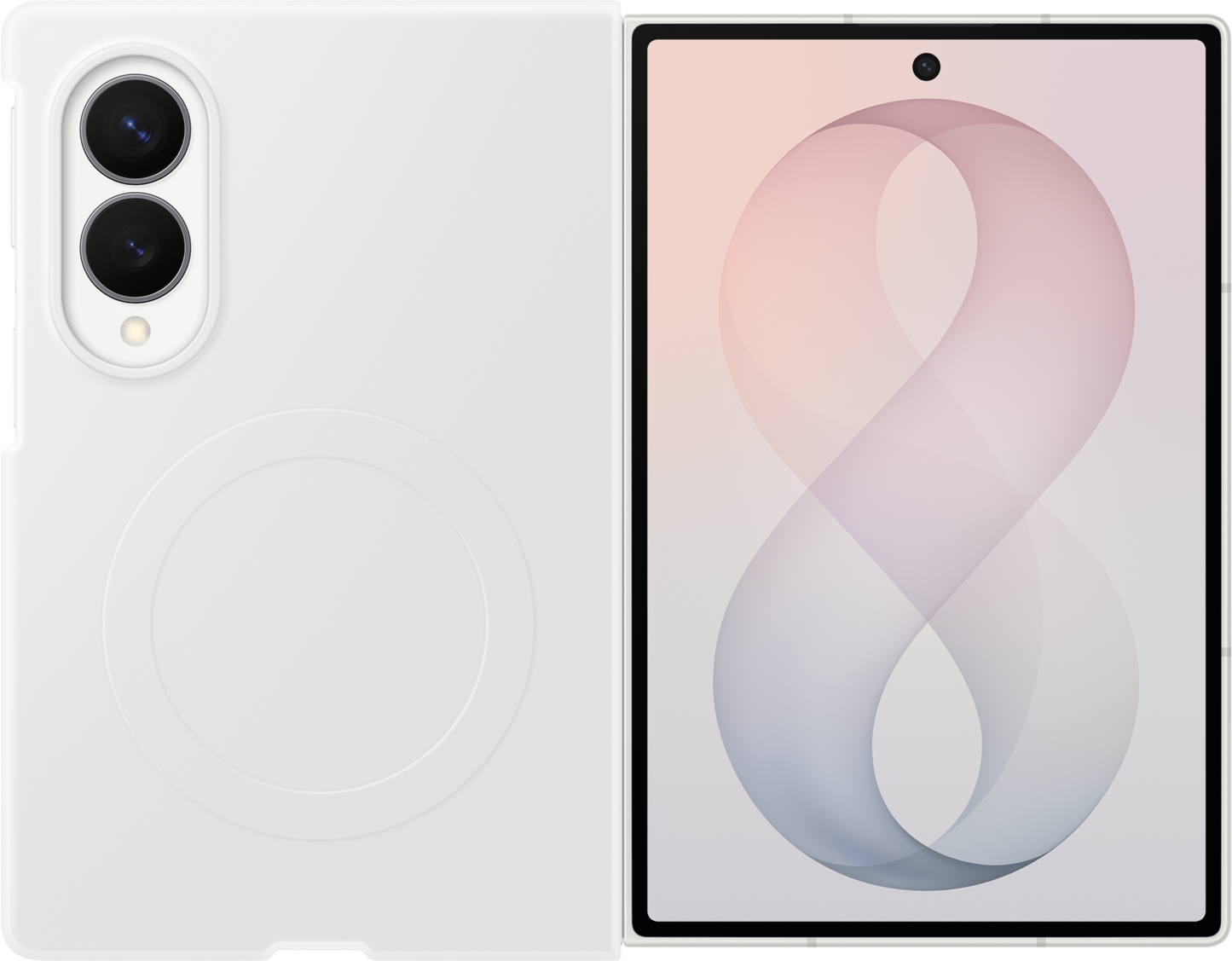 Maska za Samsung Galaxy Z Fold8 F971, Silicone Magnet Case, Bijela EF-EF971CWEGWW
