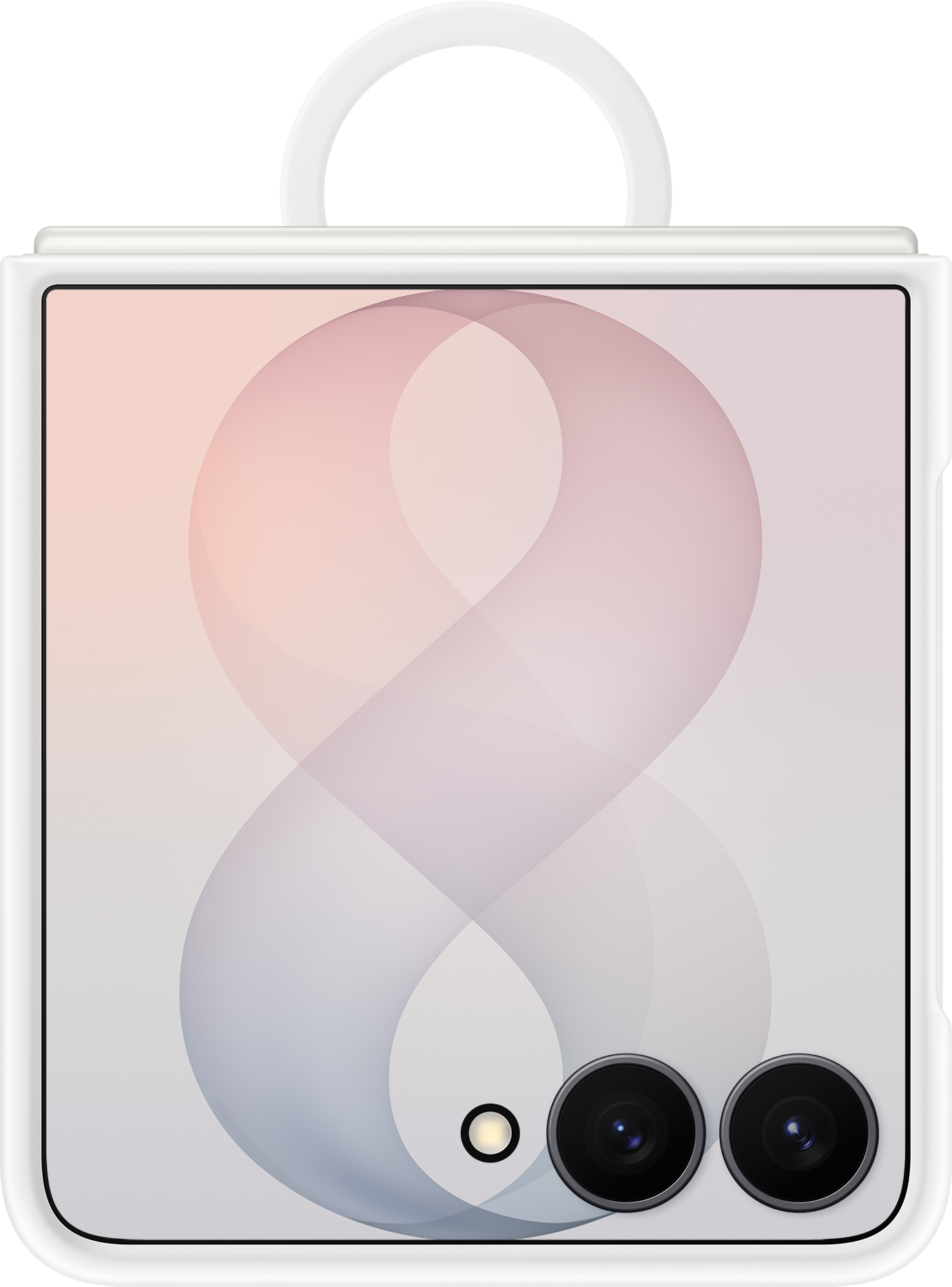 Maska za Samsung Galaxy Z Flip8 F776, Silicone Ring Magnet, Bijela EF-EF776CWEGWW