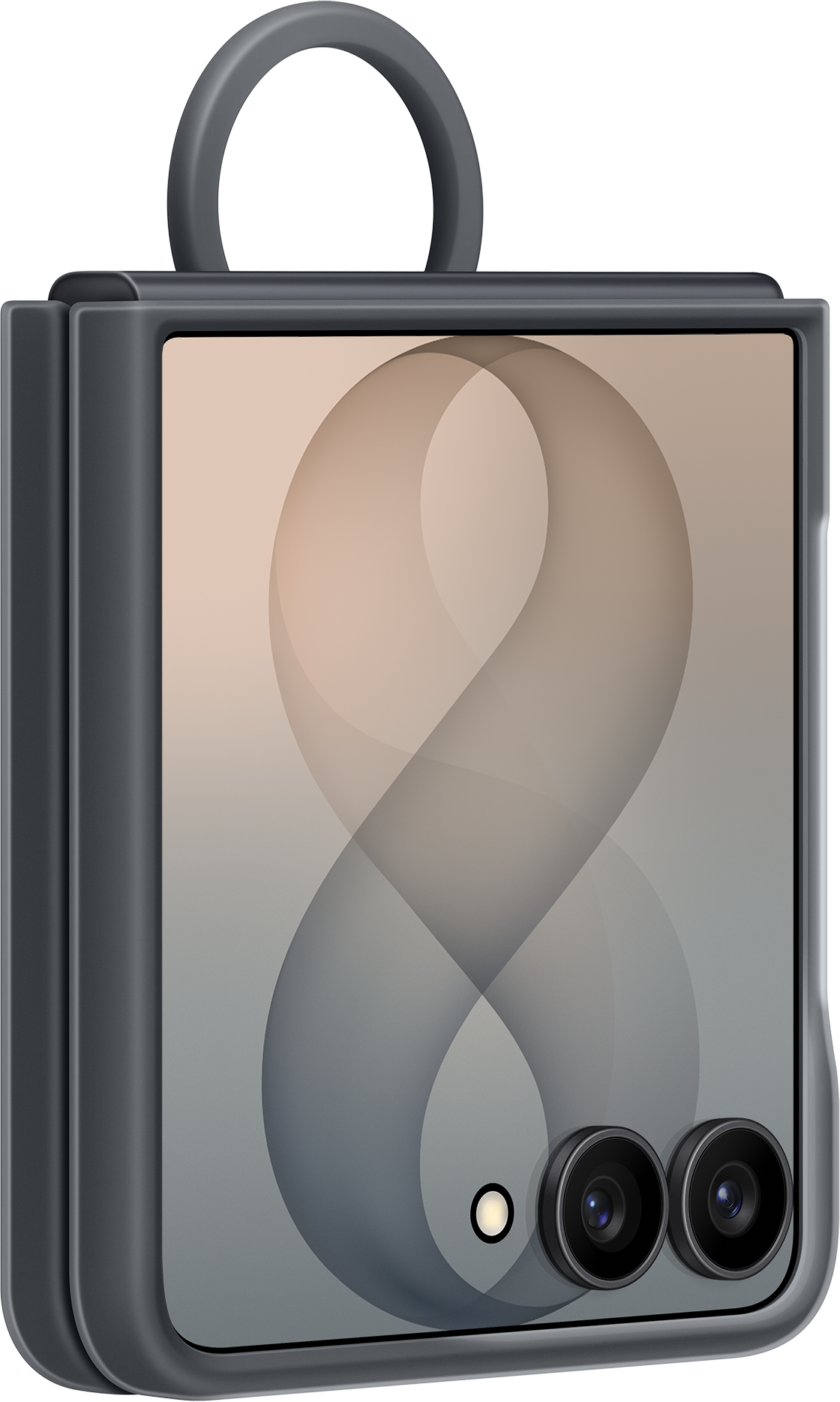 Maska za Samsung Galaxy Z Flip8 F776, Silicone Ring Magnet, Crna EF-EF776CBEGWW