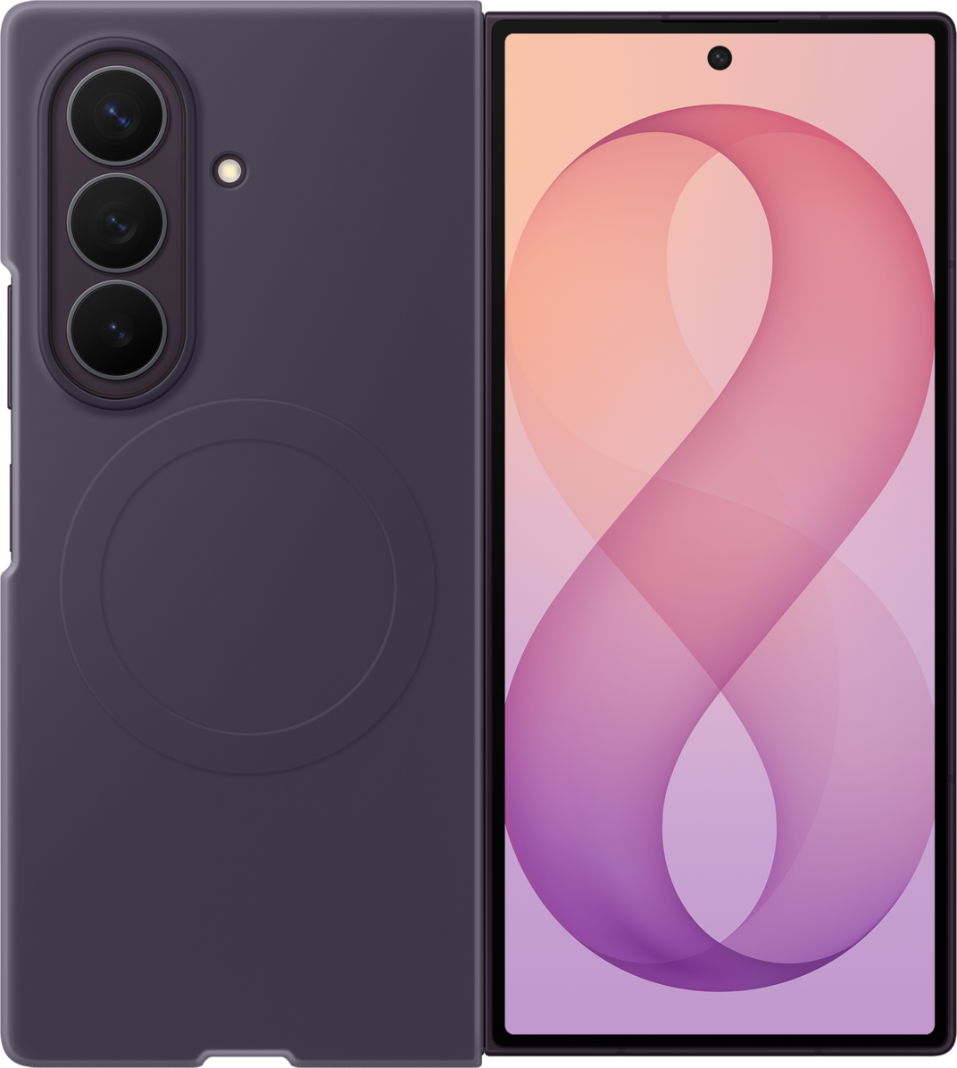 Maska za Samsung Galaxy Z Fold8 Ultra F976, Silicone Magnet Case, Ljubičasta EF-EF976CVEGWW