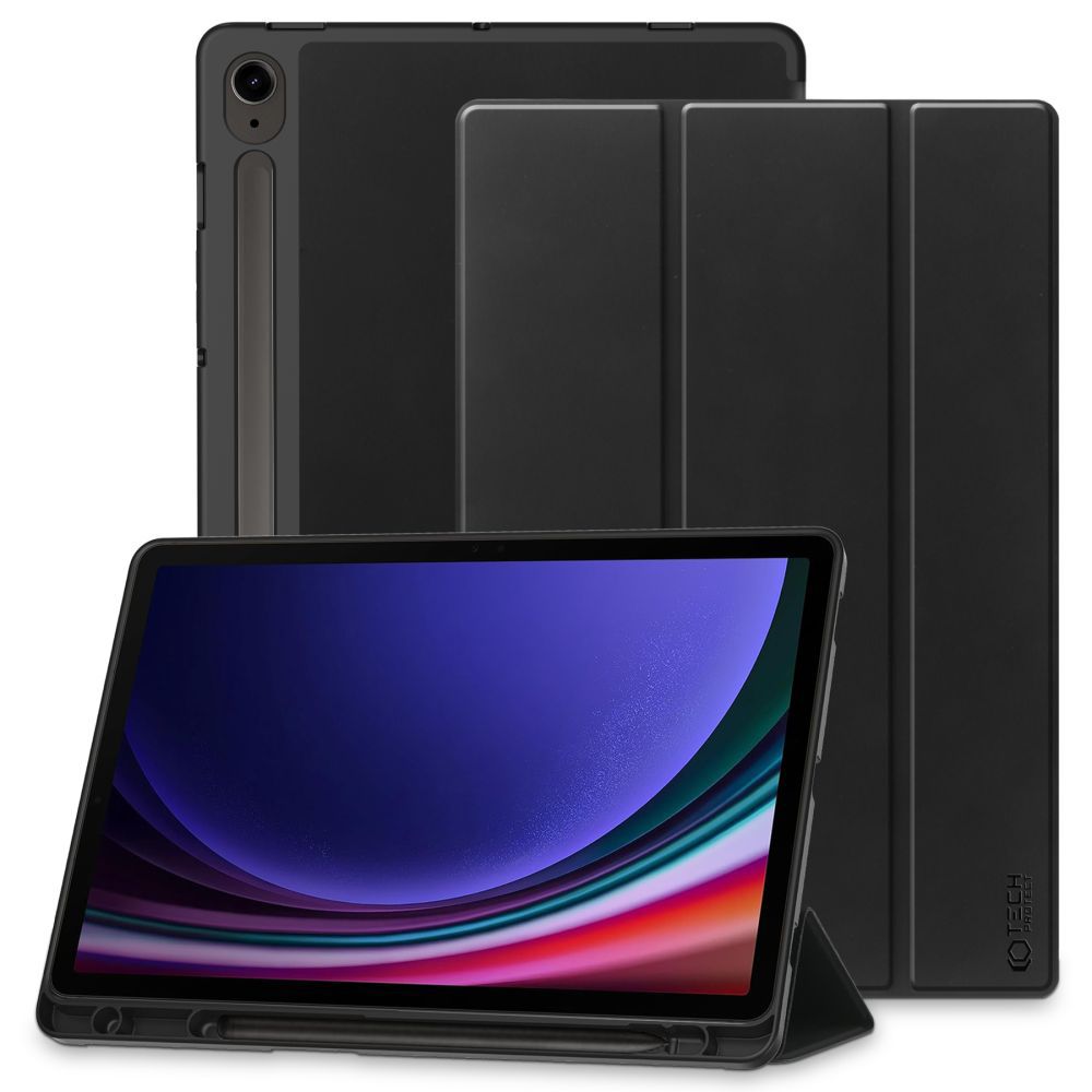 Futrola za Samsung Galaxy Tab S10 Lite / S9 / S9 FE / Tab S10 FE, Tech-Protect, SC PEN, Crna
