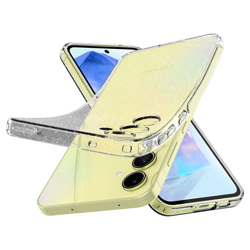 Futrola za Samsung Galaxy A55 5G A556, Spigen, Liquid Crystal Glitter, Prozirna ACS07538