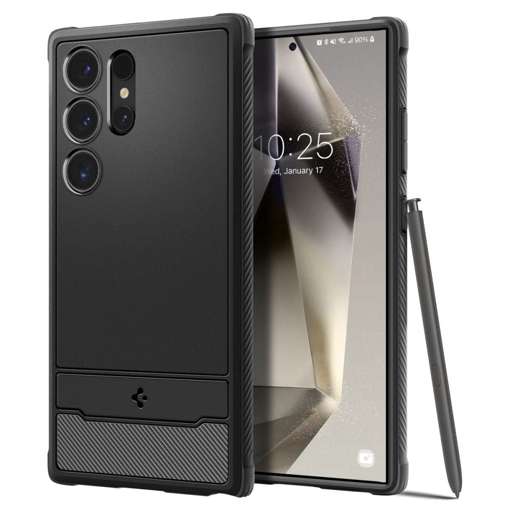 Futrola za Samsung Galaxy S24 Ultra S928, Spigen, Rugged Armor, Crna ACS07286