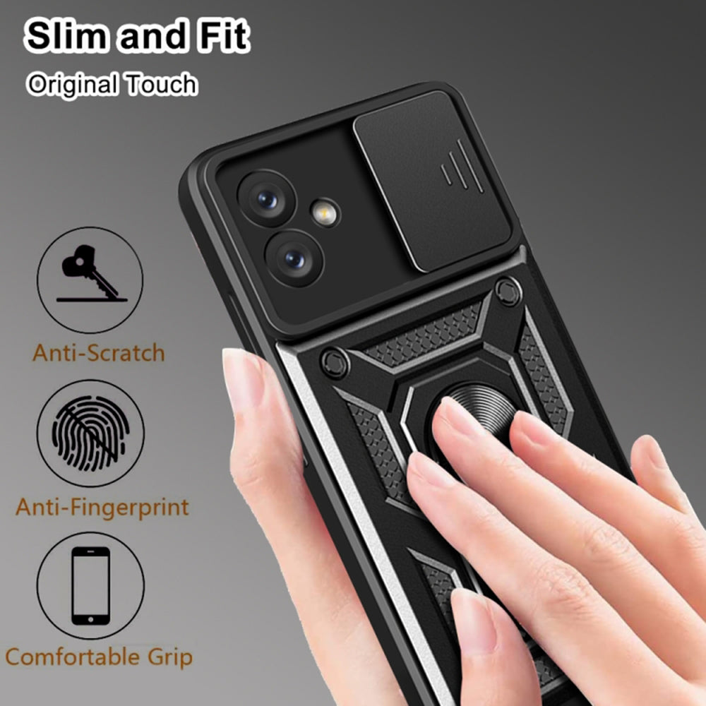 Maska za Samsung Galaxy A05 A055, Techsuit, CamShield, Crna
