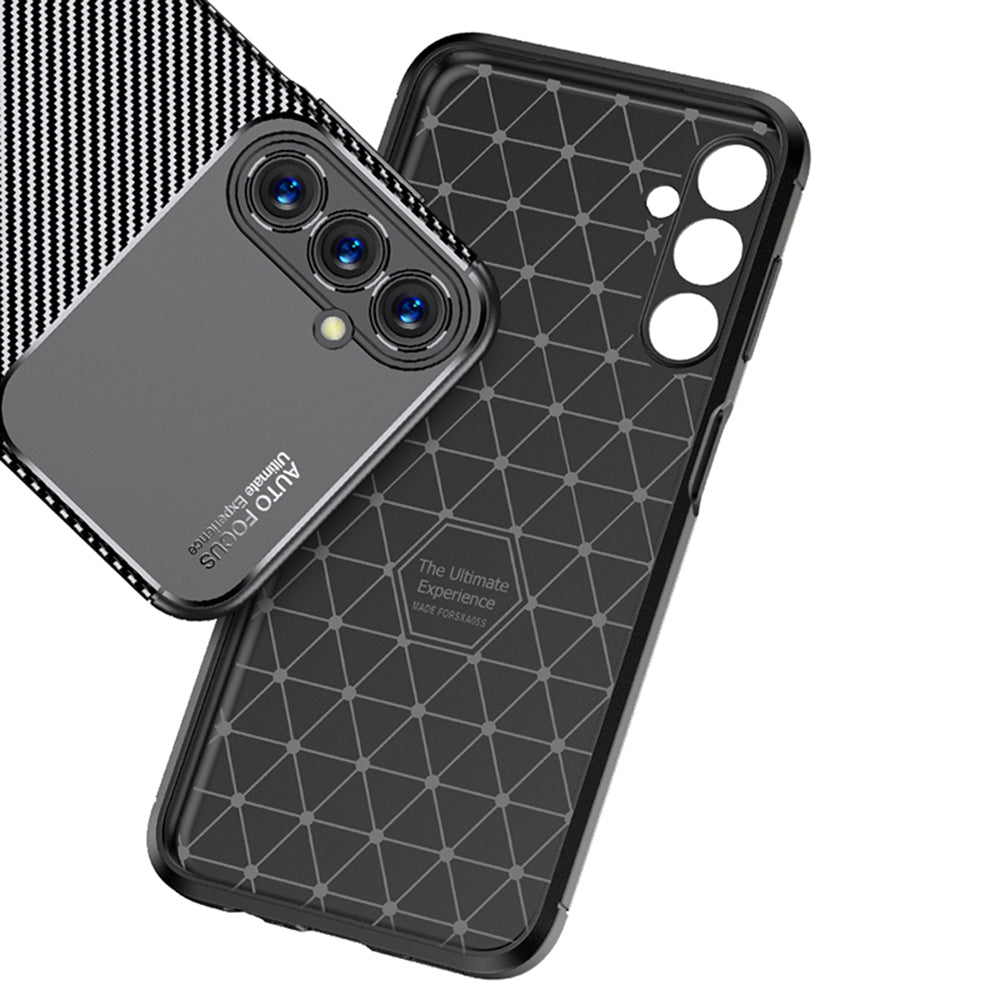 Maska za Samsung Galaxy A05s A057, Techsuit, CarbonFiber, Crna