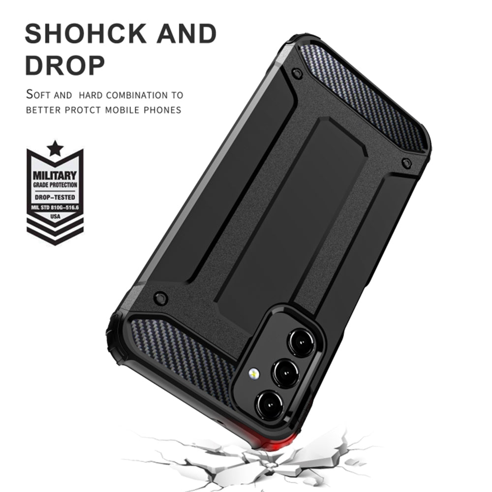 Maska za Samsung Galaxy A05s A057, Techsuit, Hybrid Armor, Crna