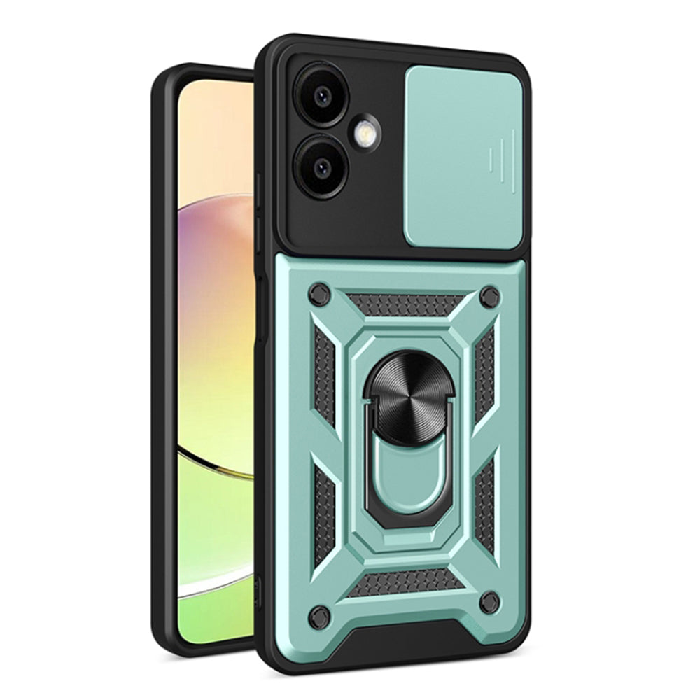 Maska za Samsung Galaxy A06 A065, Techsuit, CamShield, Zelena