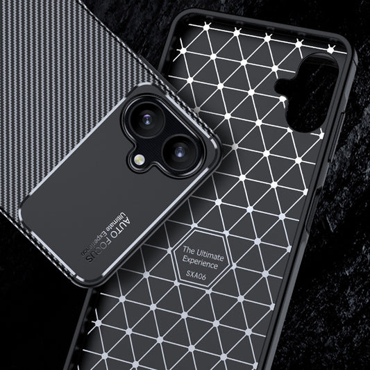 Maska za Samsung Galaxy A06 A065, Techsuit, CarbonFiber, Crna