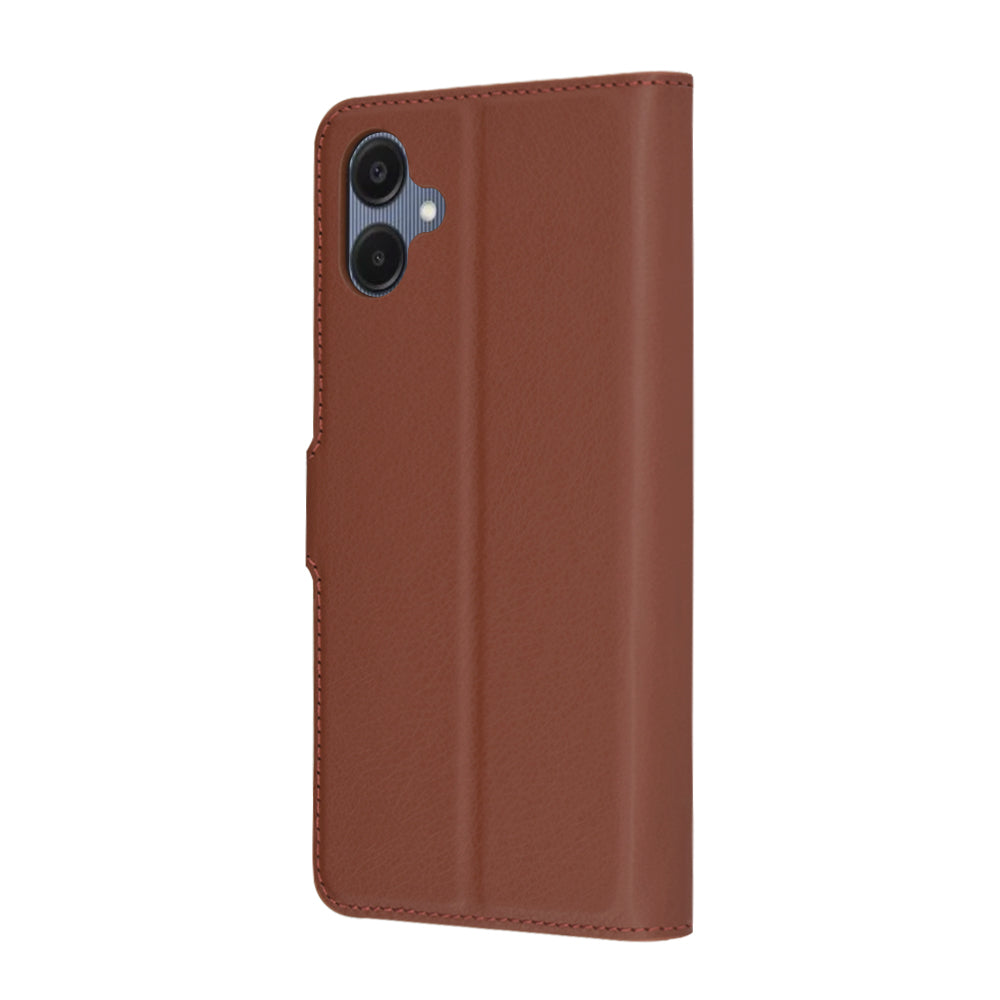 Futrola za Samsung Galaxy A06 A065, Techsuit, Kožna Folio, Smeđa