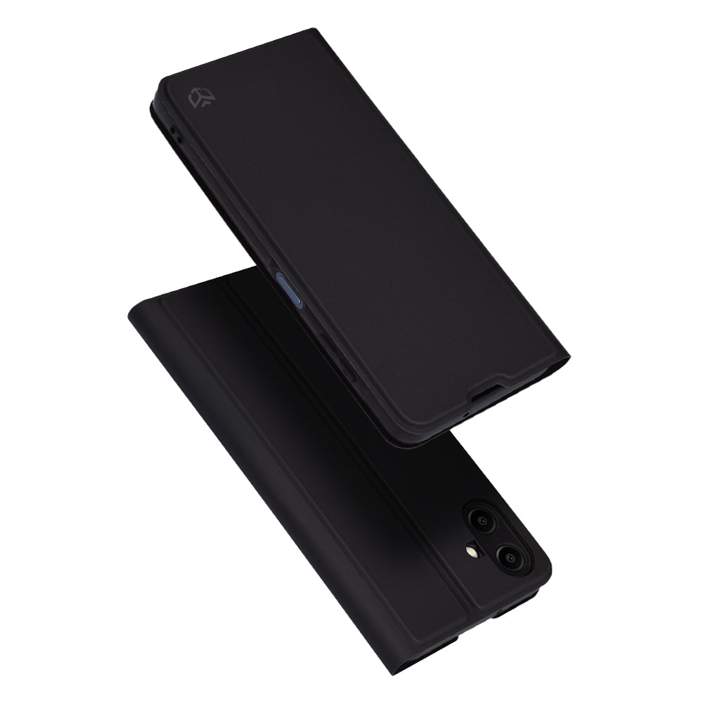 Maska za Samsung Galaxy A06 A065, Techsuit, Magskin Book, Crna