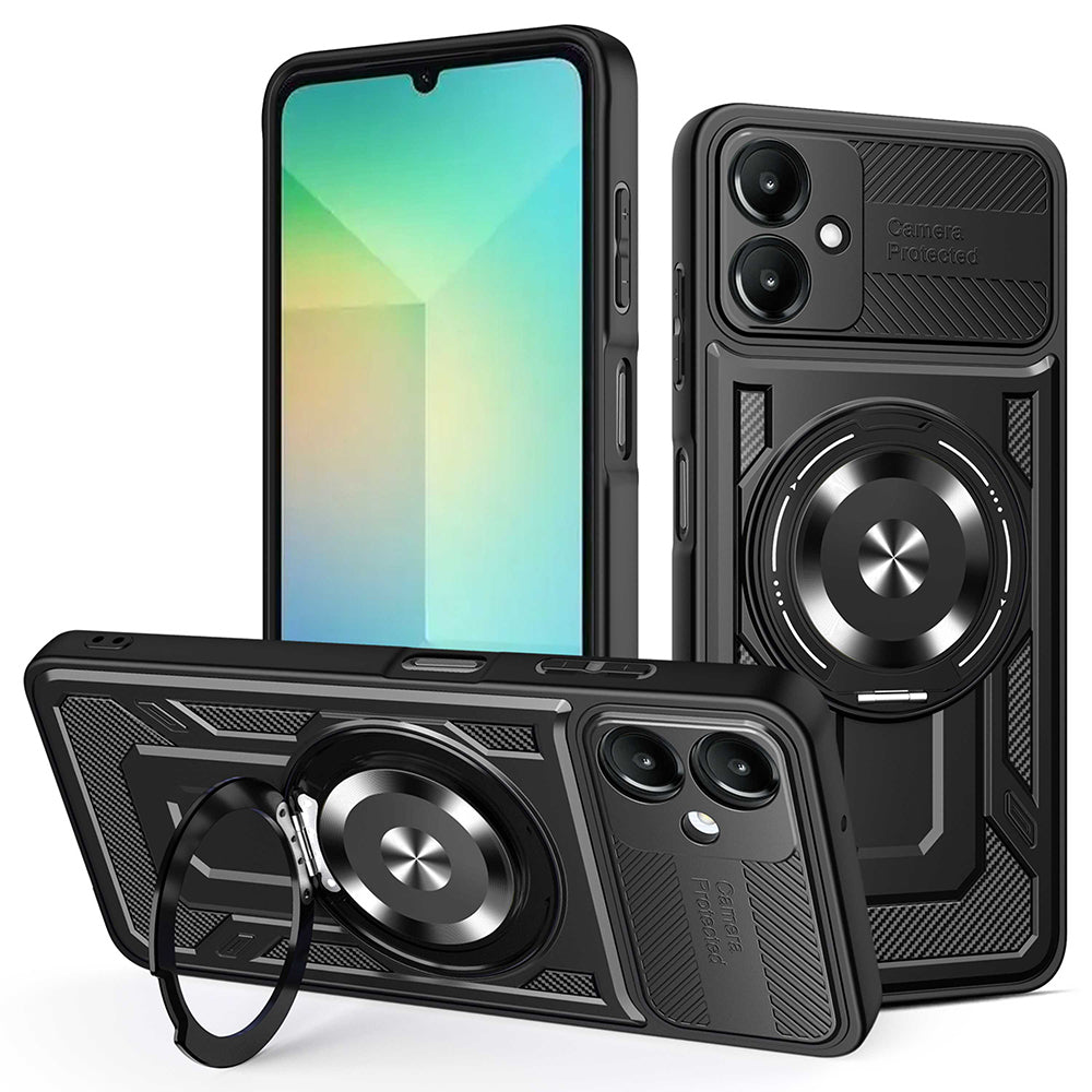 Maska za Samsung Galaxy A06 A065, Techsuit, RuggedCam, Crna