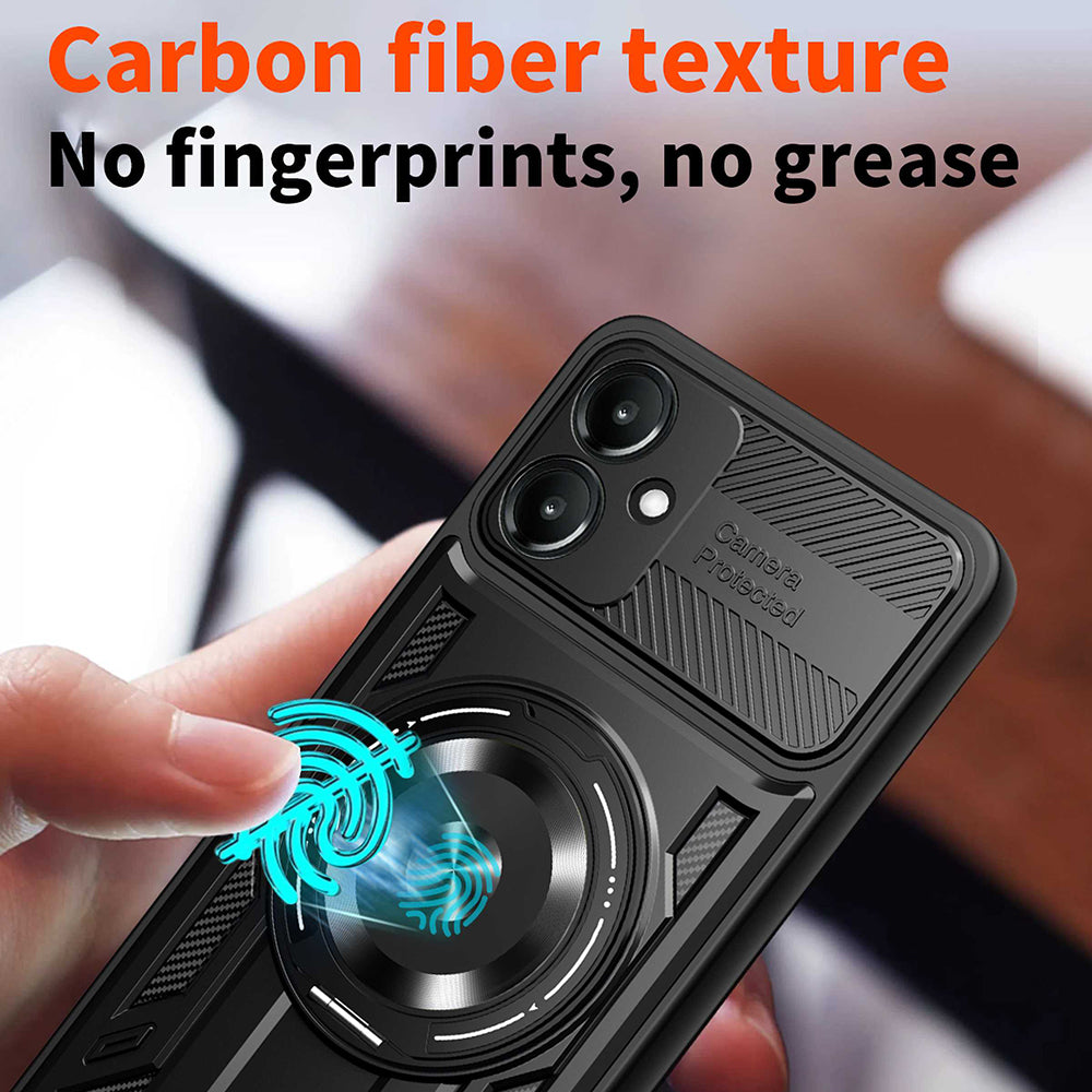 Maska za Samsung Galaxy A06 A065, Techsuit, RuggedCam, Crna