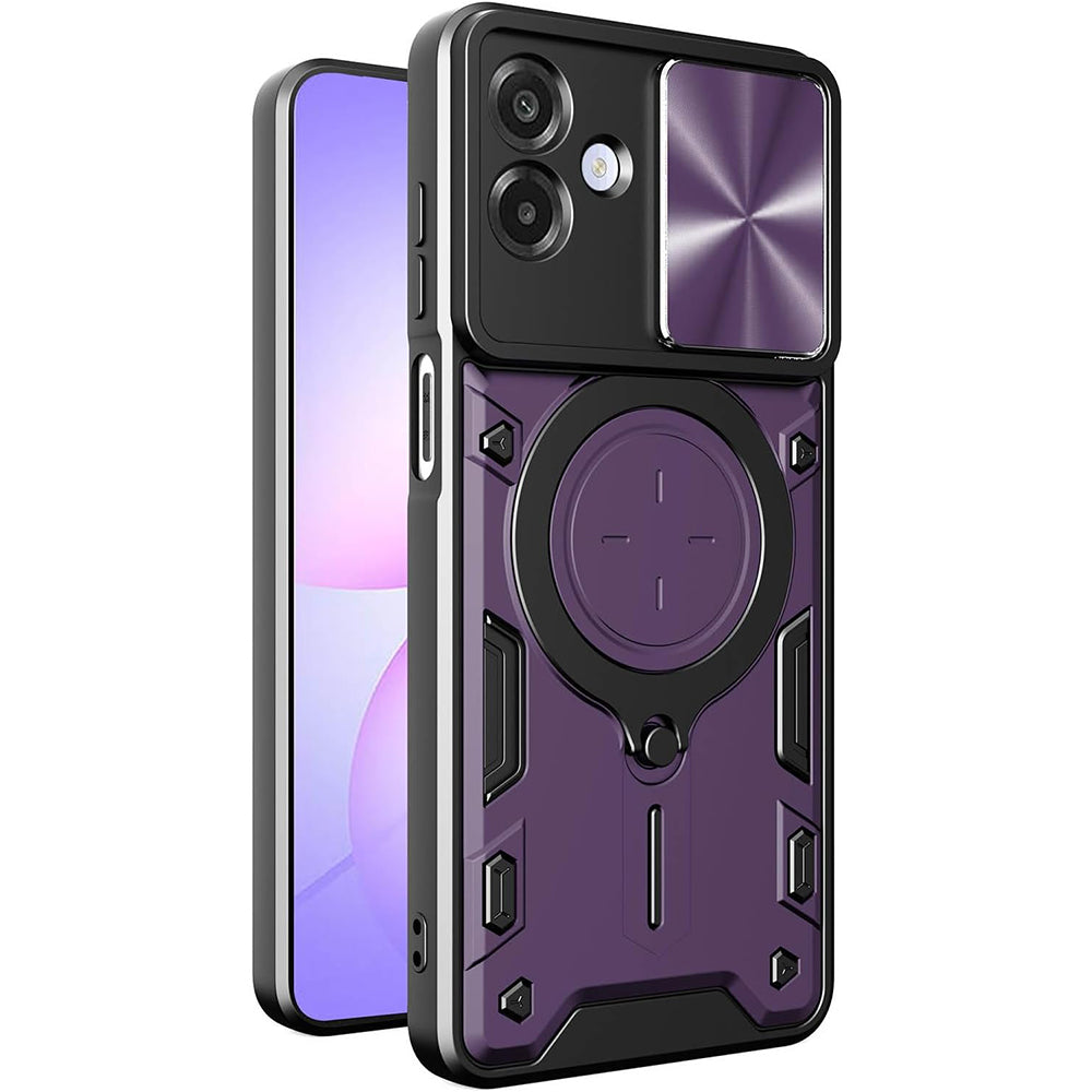 Maska za Samsung Galaxy A07 4G A075, Techsuit, CamGuard Pro, Ljubičasta