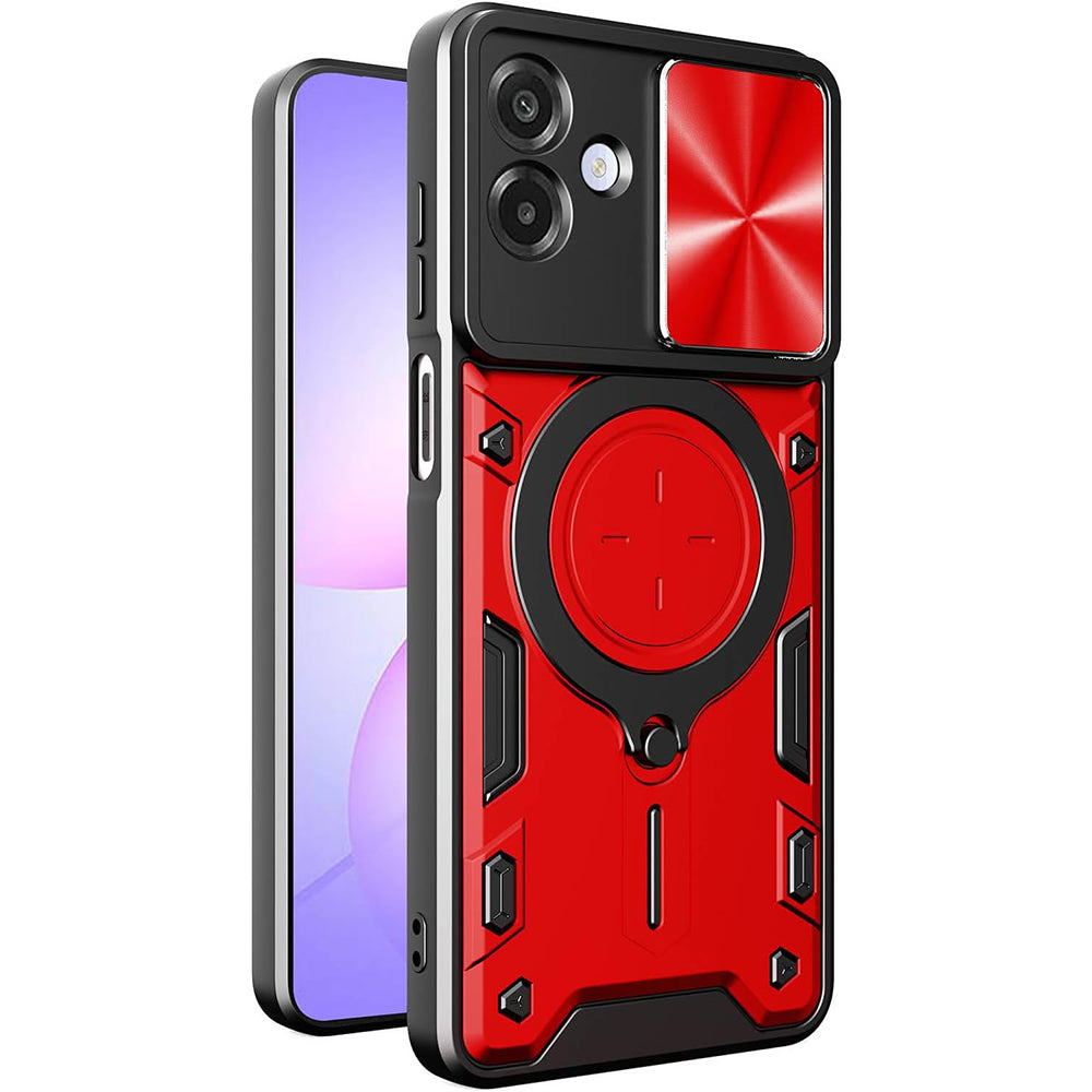 Maska za Samsung Galaxy A07 4G A075, Techsuit, CamGuard Pro, Crvena