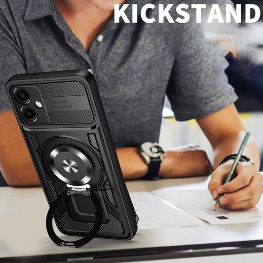 Futrola za Samsung Galaxy A07 4G A075, Techsuit, RuggedCam, Crna