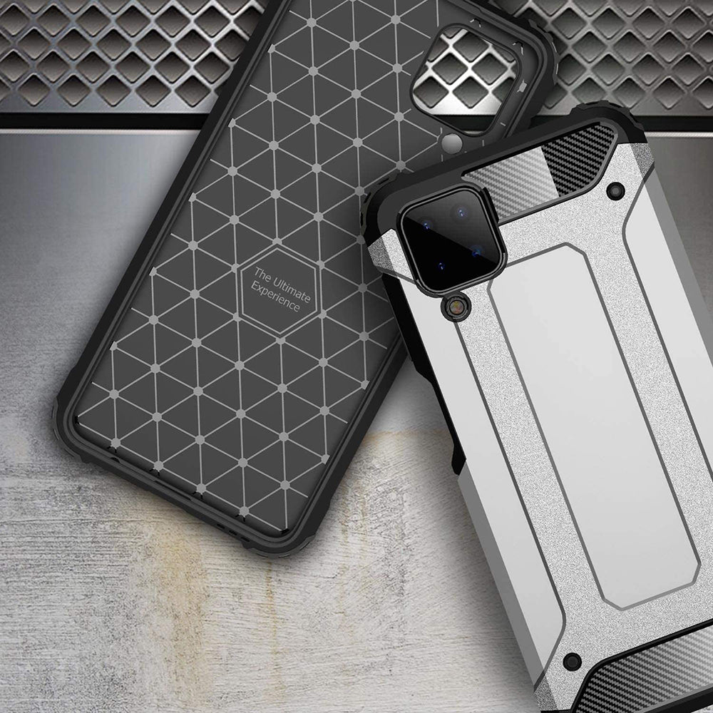 Maska za Samsung Galaxy A12 Nacho A127 / A12 A125, Techsuit, Hybrid Armor, Crna
