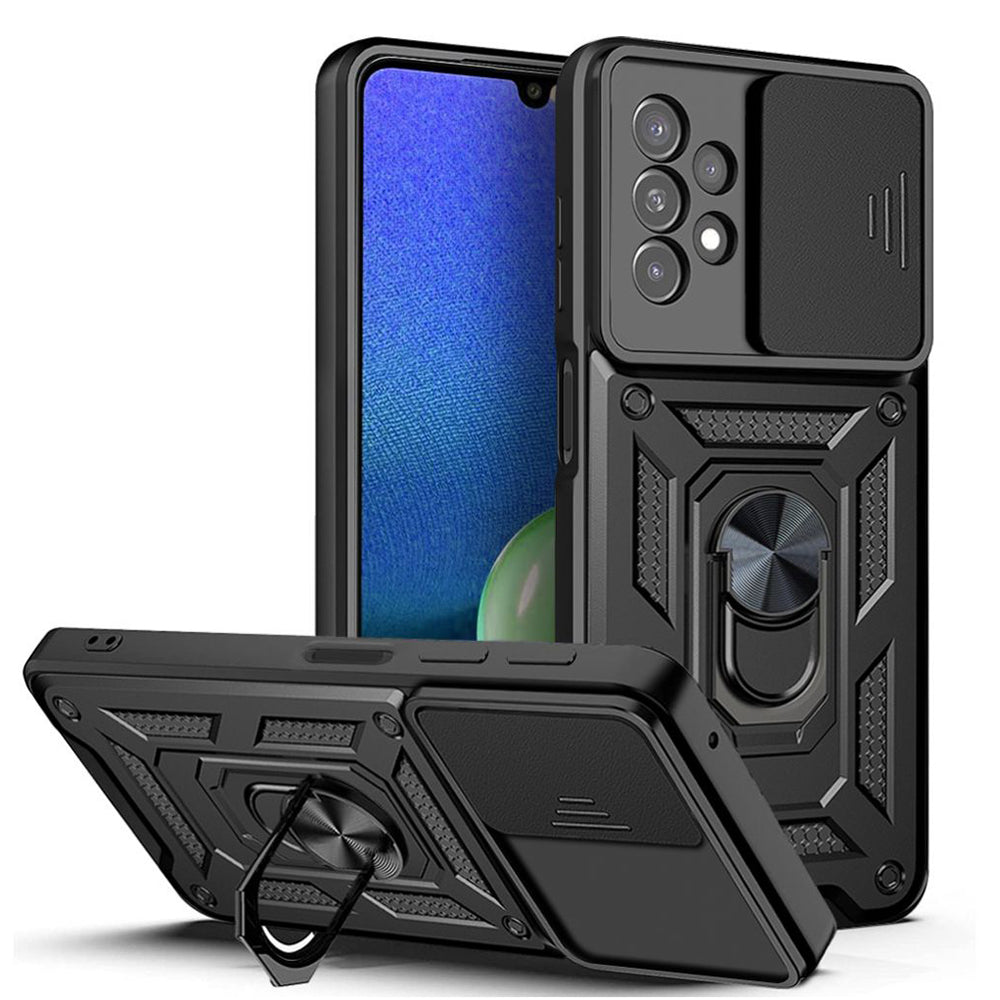 Maska za Samsung Galaxy A13 A135, Techsuit, CamShield, Crna