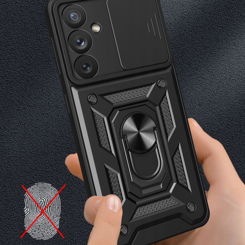 Maska za Samsung Galaxy A14 A145 / A14 5G A146, Techsuit, CamShield, Crna