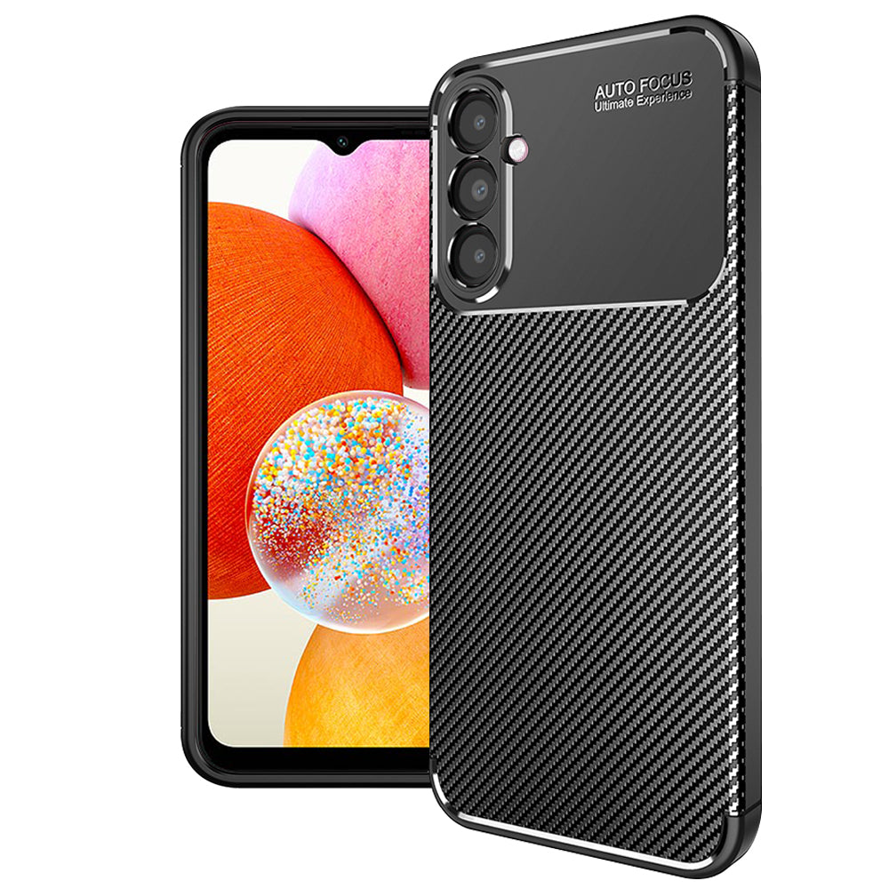 Maska za Samsung Galaxy A14 A145 / A14 5G A146, Techsuit, CarbonFiber, Crna