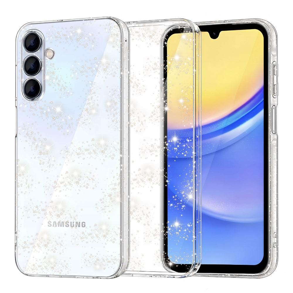 Maska za Samsung Galaxy A15 5G A156 / A15 A155, Techsuit, SparkleSkin, Prozirna