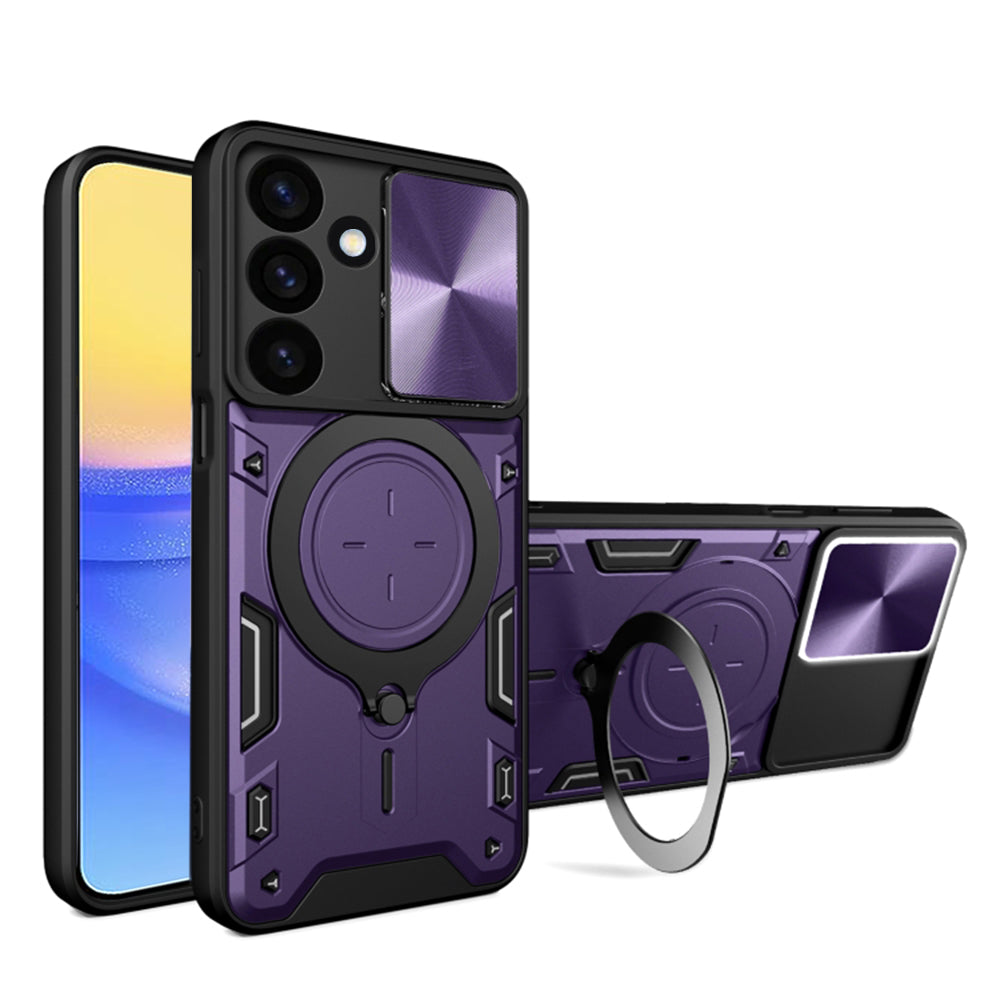 Maska za Samsung Galaxy A16 5G A166 / A16 4G A165, Techsuit, CamGuard Pro, Ljubičasta