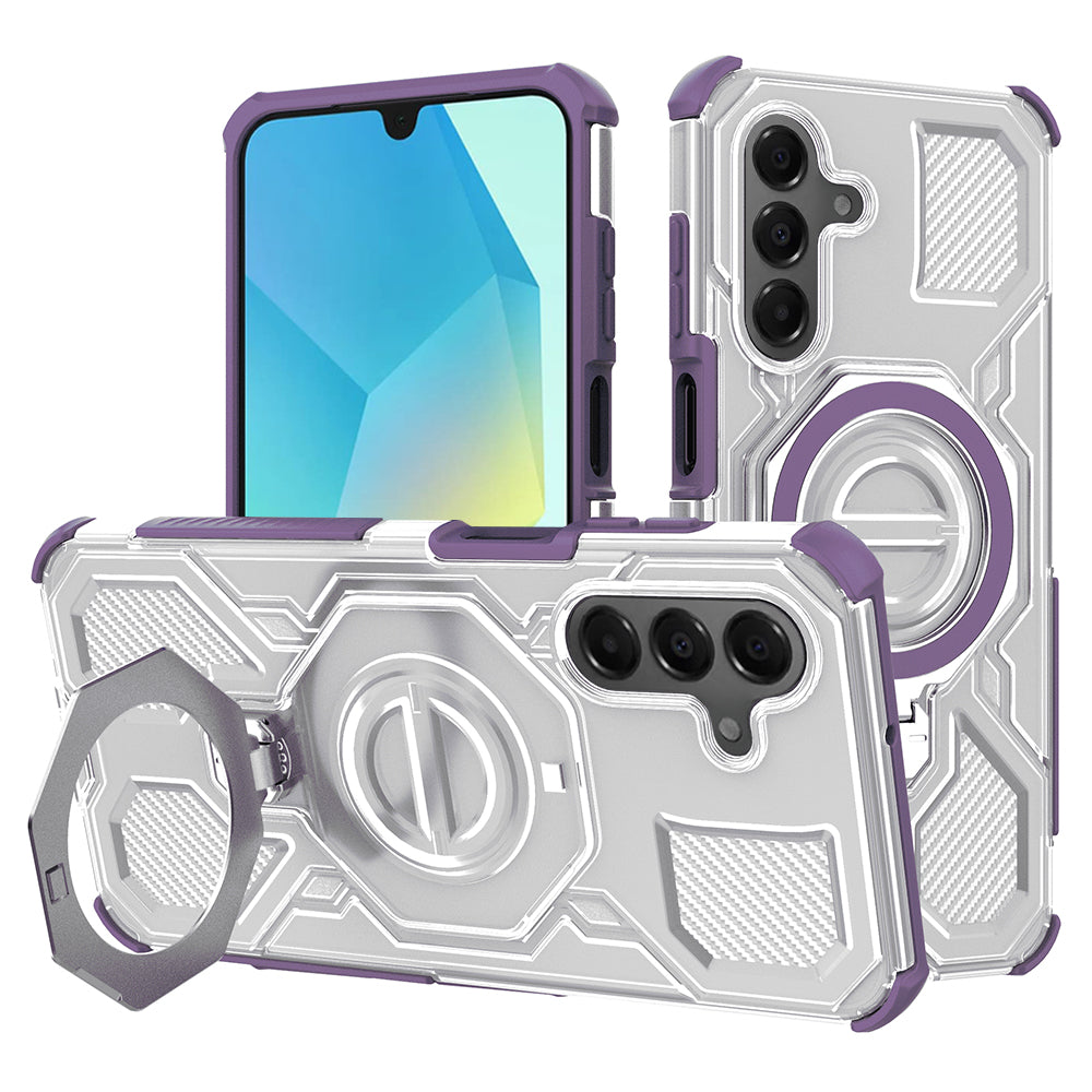 Futrola za Samsung Galaxy A16 5G A166 / A16 4G A165, Techsuit, Carbon Shield Pro, Ljubičasta