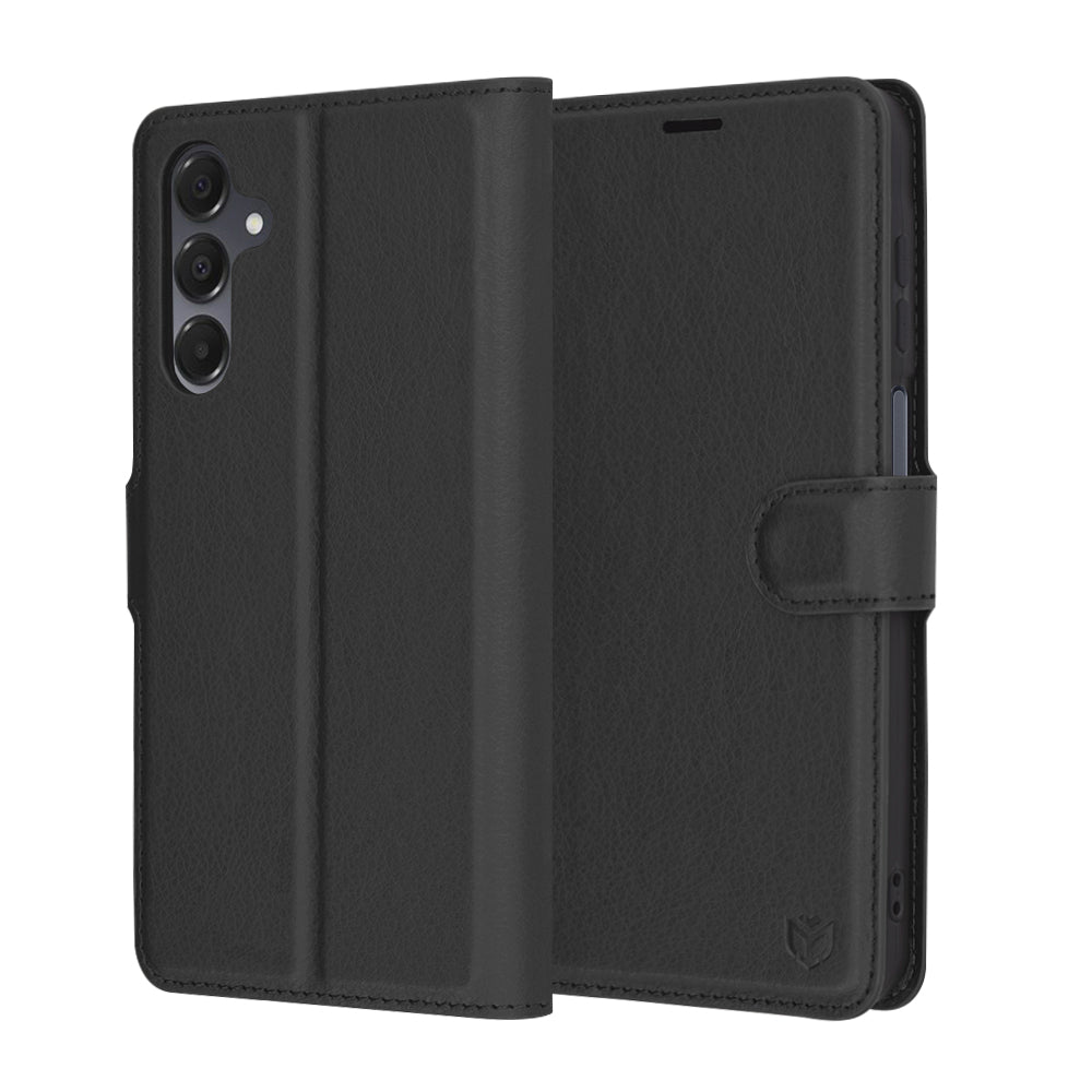 Futrola za Samsung Galaxy A16 5G A166 / A16 4G A165, Techsuit, Kožna Folio, Crna