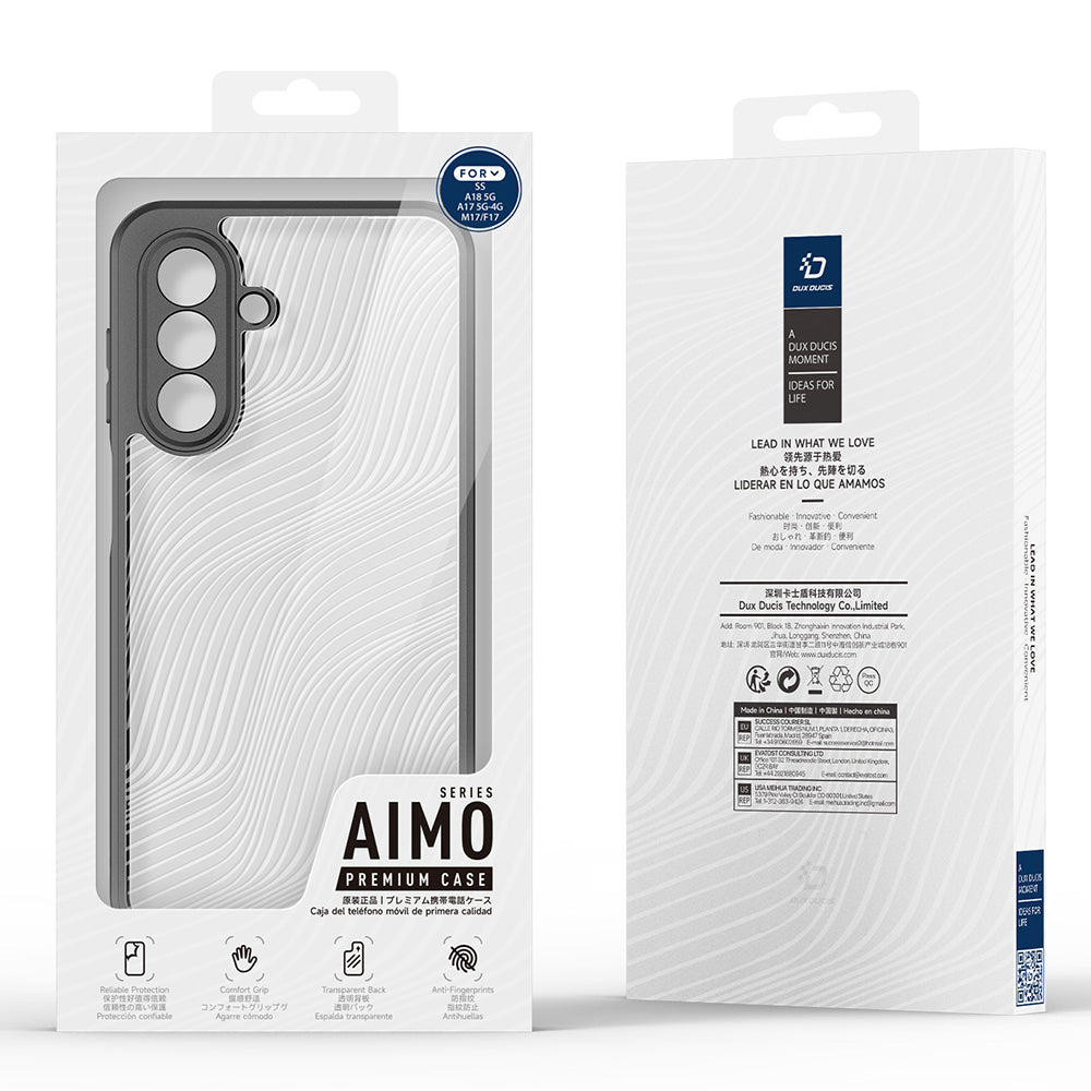 Maska za Samsung Galaxy A18 5G A186 / F17 / M17 / A17 4G A175 / A17 5G A176, DUX DUCIS, Aimo, crna