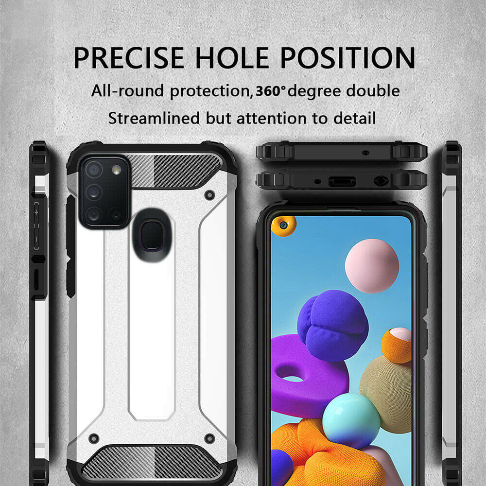 Maska za Samsung Galaxy A21s A217, Techsuit, Hybrid Armor, Crna
