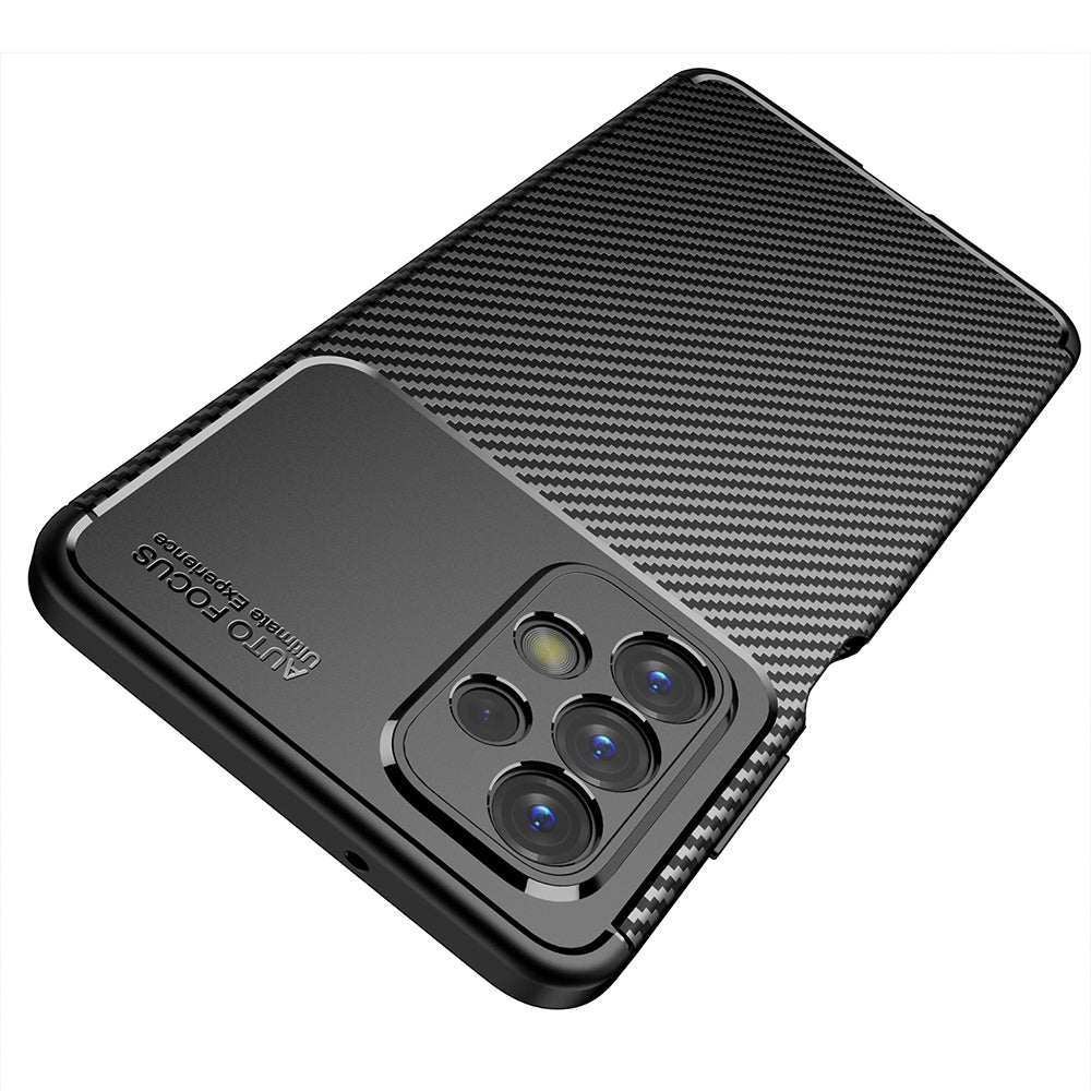Maska za Samsung Galaxy A23 5G A236 / A23 A235, Techsuit, CarbonFiber, Crna
