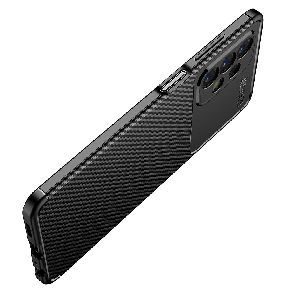 Maska za Samsung Galaxy A23 5G A236 / A23 A235, Techsuit, CarbonFiber, Crna