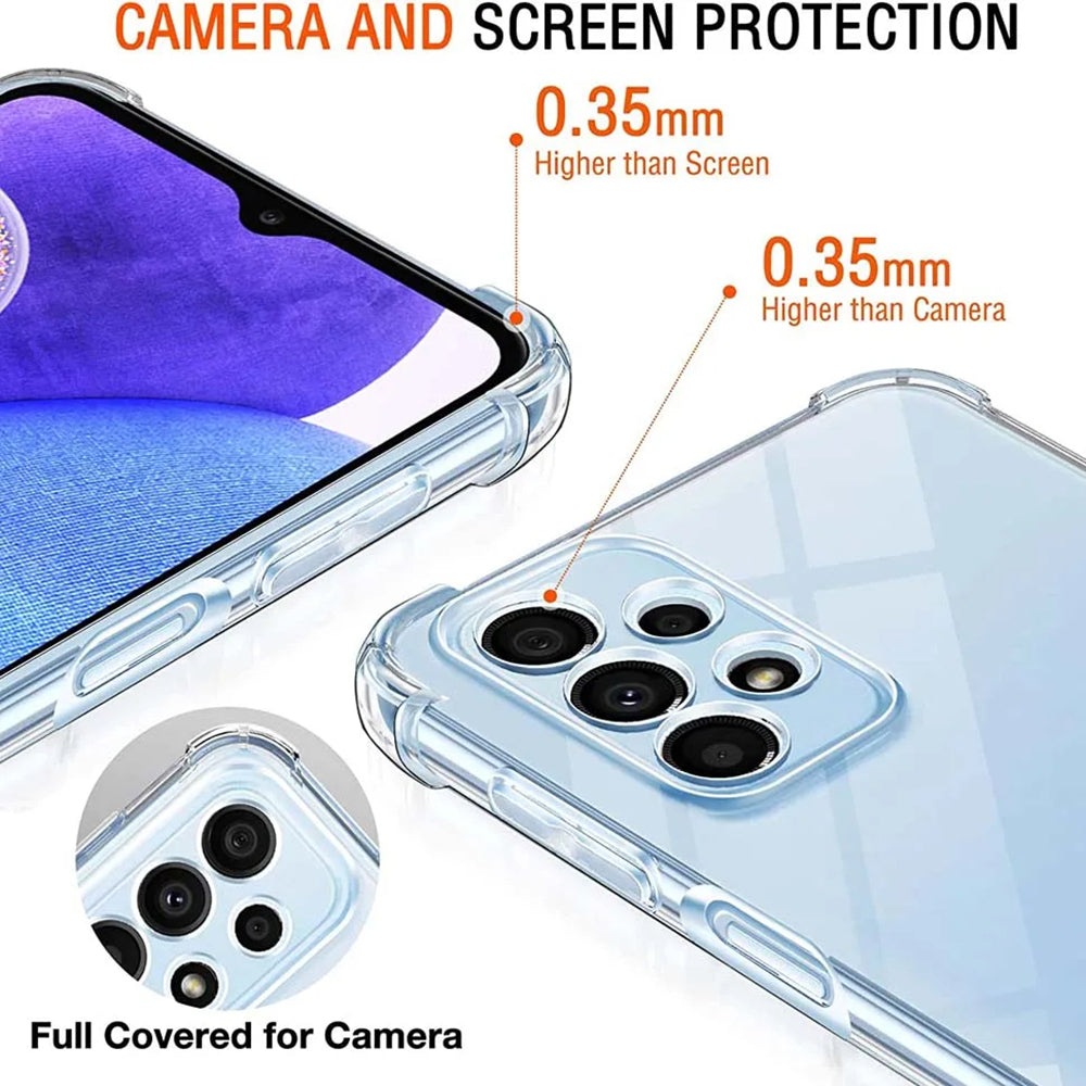 Maska za Samsung Galaxy A23 5G A236 / A23 A235, Techsuit, Otporna na udarce, Prozirna