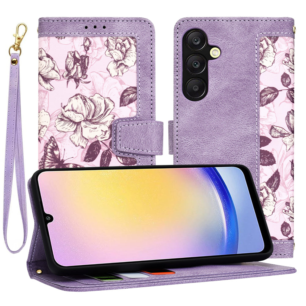 Futrola za Samsung Galaxy A25 A256, Techsuit, FlipCraft, Ljubičasta