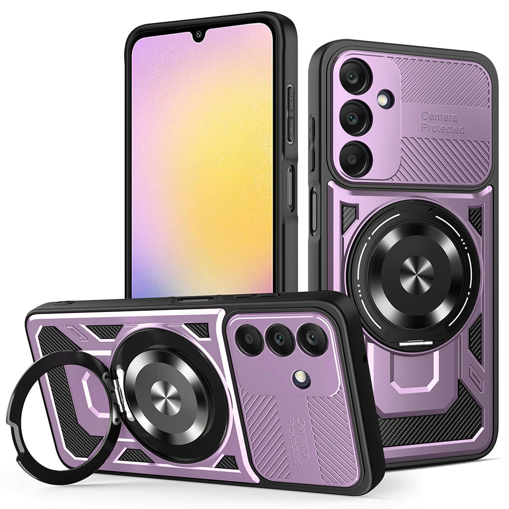 Maska za Samsung Galaxy A25 A256, Techsuit, RuggedCam, Ljubičasta