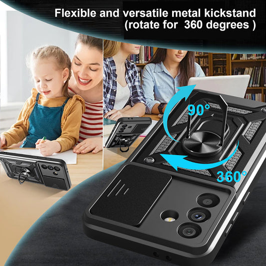 Maska za Samsung Galaxy A26 A266, Techsuit, CamShield, Crna