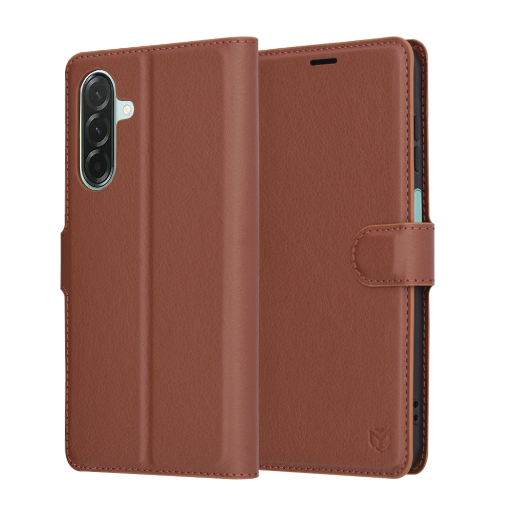 Futrola za Samsung Galaxy A26 A266, Techsuit, Kožna Folio, Smeđa