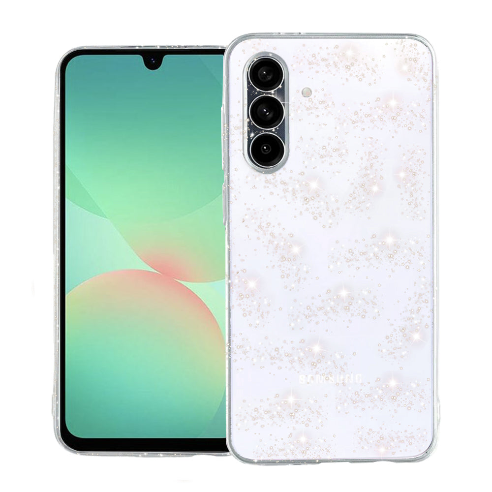 Maska za Samsung Galaxy A26 A266, Techsuit, SparkleSkin, Prozirna