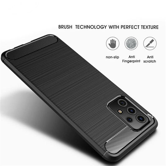 Maska za Samsung Galaxy A32 5G A326, Techsuit, Karbon, Crna