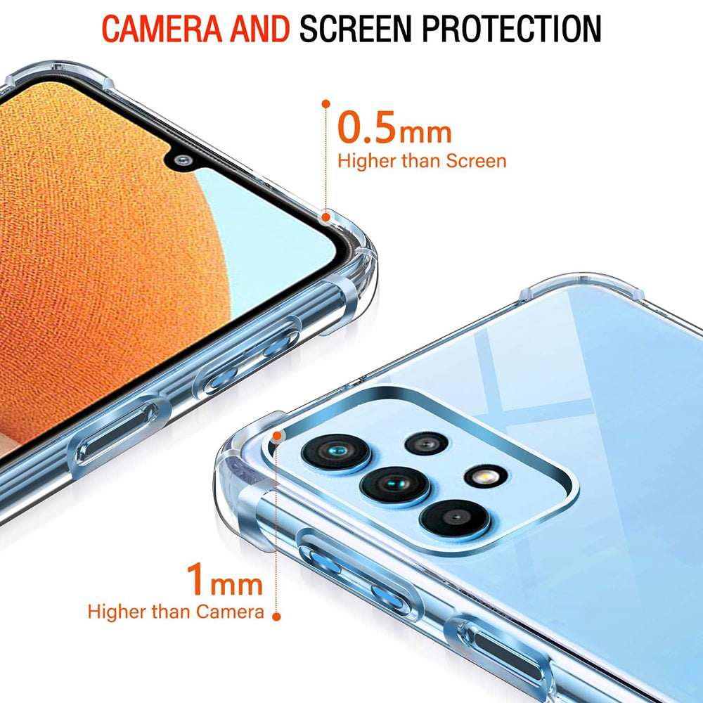 Maska za Samsung Galaxy A32 A325, Techsuit, Otporna na udarce, Prozirna
