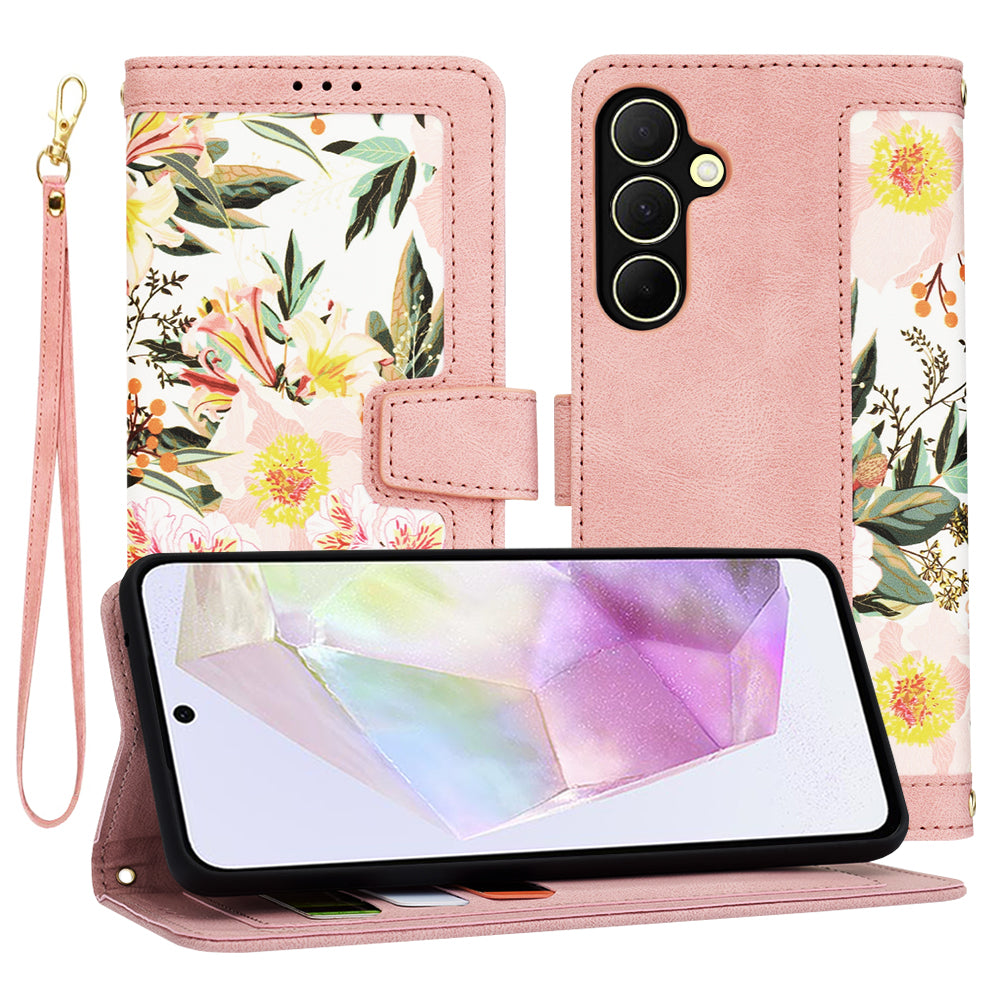Maska za Samsung Galaxy A35 5G A356, Techsuit, FlipCraft, Roza