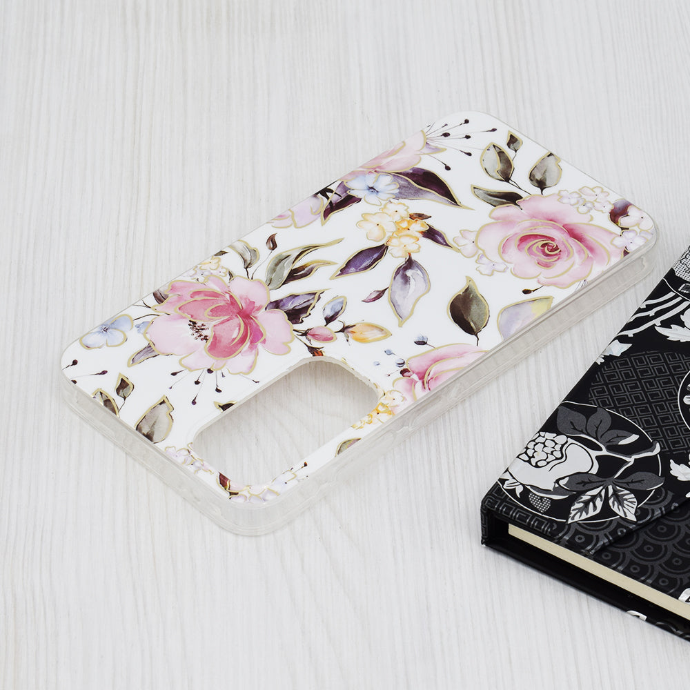 Futrola za Samsung Galaxy A35 5G A356, Techsuit, Marble, Bijela