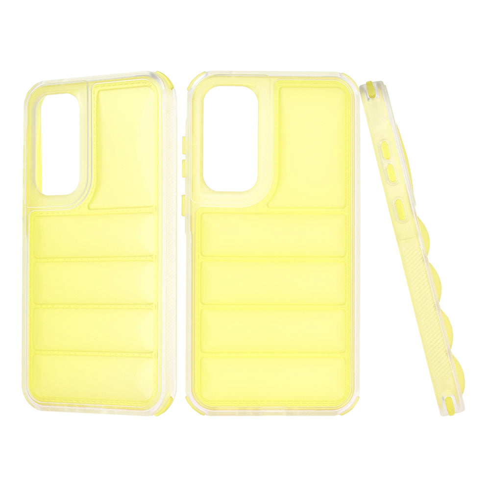 Maska za Samsung Galaxy A35 5G A356, Techsuit, Wave Shield, Žuta