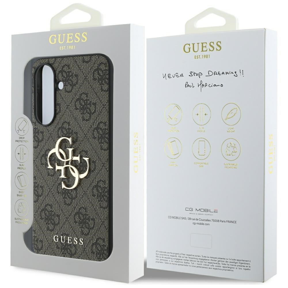 Futrola za Samsung Galaxy A36 A366, Guess, 4G Big Logo, smeđa
