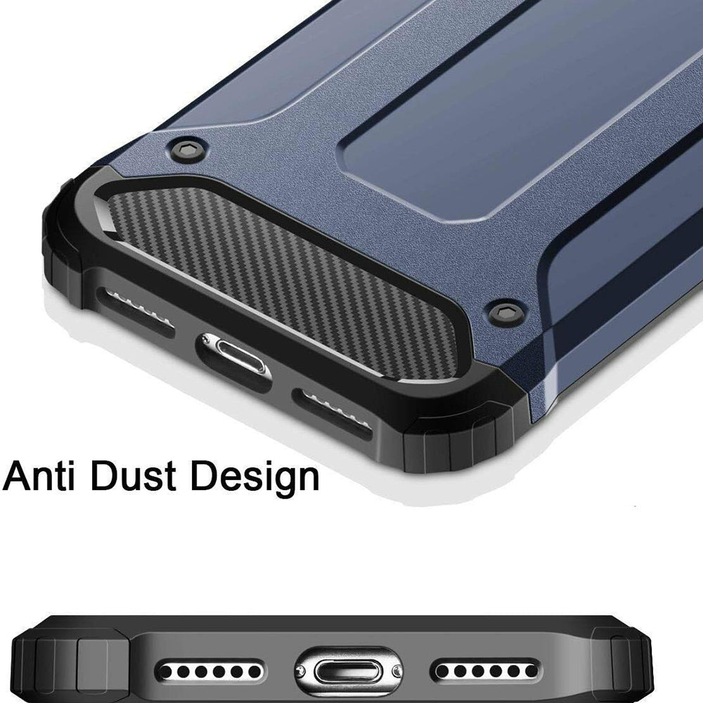 Maska za Samsung Galaxy A40 A405, Techsuit, Hybrid Armor, Crna