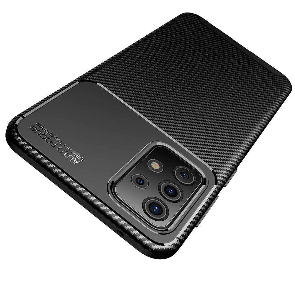 Maska za Samsung Galaxy A52s 5G A528 / A52 5G A526 / A52 A525, Techsuit, CarbonFiber, Crna