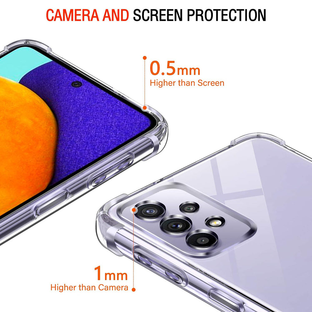 Maska za Samsung Galaxy A52s 5G A528 / A52 5G A526 / A52 A525, Techsuit, Otporna na udarce, Prozirna