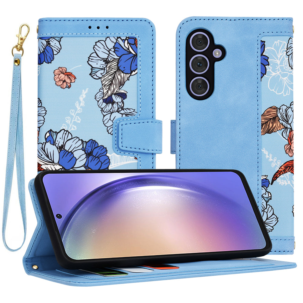 Maska za Samsung Galaxy A54 A546, Techsuit, FlipCraft, Plava